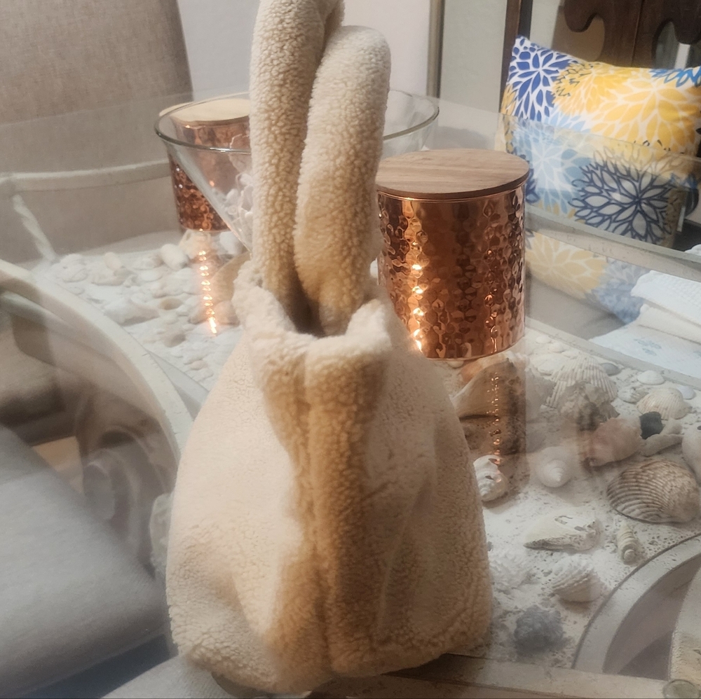 Prada Beige Shearling Tote - Picture 3 of 16